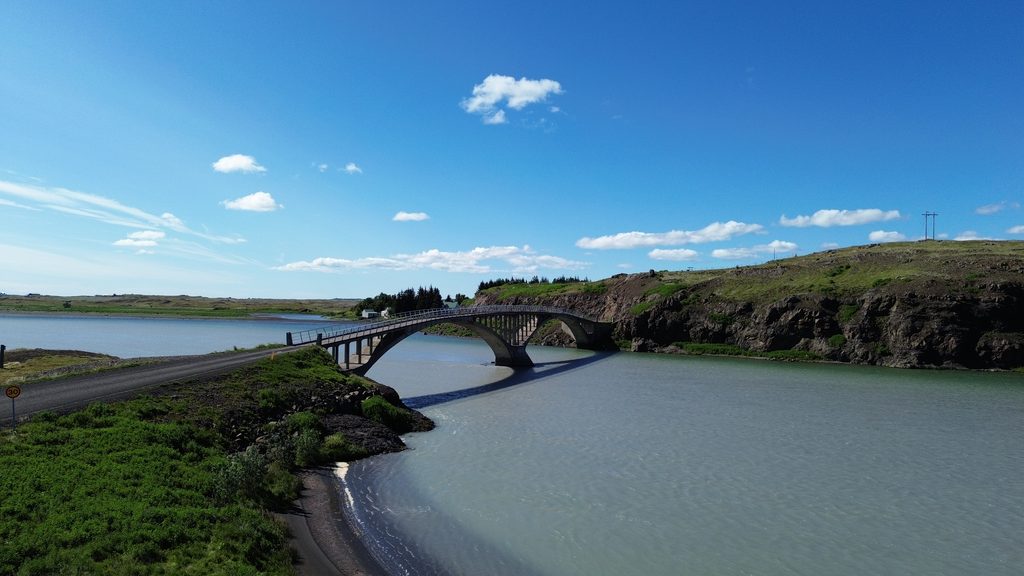 Hvítárbrú í Borgarfirði