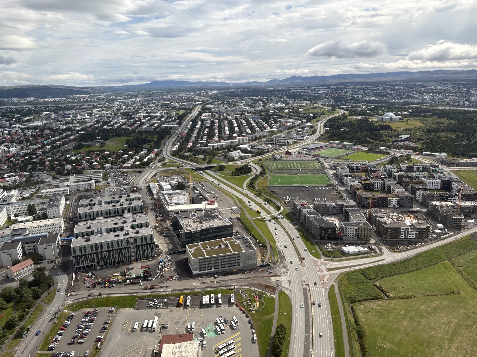 Reykjavík séð úr lofti