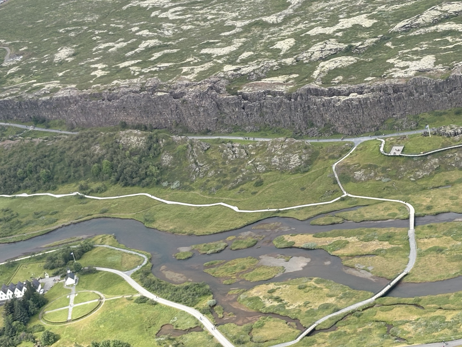 Þingvellir séðir úr lofti